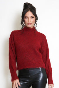 Mohair Knit High Neck JumperTOPLauraliverpoolboutiqueLauraliverpoolboutiqueLM318236309379ONE SIZEBURGUNDYMohair Knit High Neck Jumper