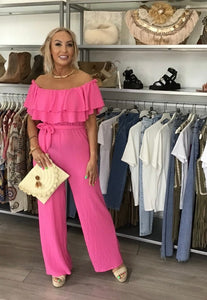 OFF THE SHOULDER JUMPSUITSJUMPSUITLauraliverpoolboutiqueLauraliverpoolboutiquePINKOFF THE SHOULDER JUMPSUITS